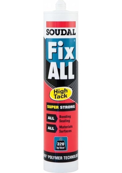 Fix All Super Strong Tutkal/dolgu Malzemesi 290 ml Kartuş Beyaz