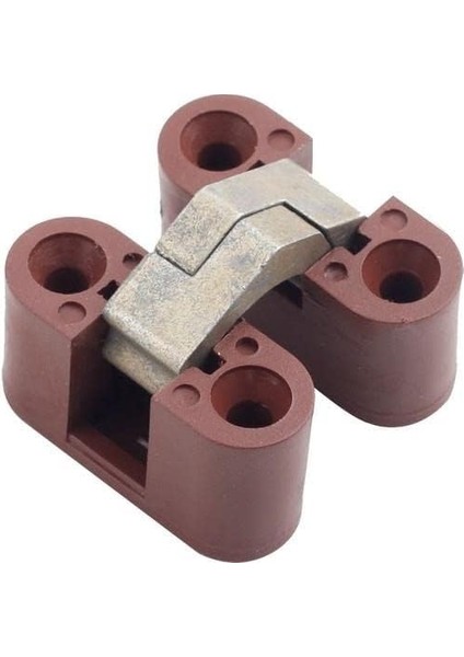 Hırdavat Plastik Oval Masa Menteşesi Zamak Gövde Kahve