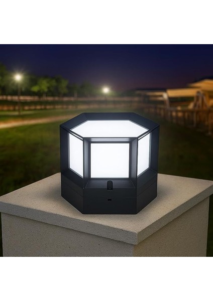 Ultra6 Bahçe Lambası – E27 Duylu, IP54 Suya Dayanıklı, Set Üstü Dış Mekan Aydınlatma, Abs Gövde, Ampul Dahil Değildir