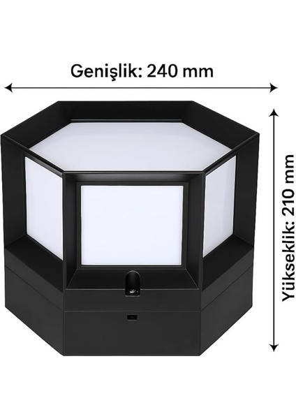 Ultra6 Bahçe Lambası – E27 Duylu, IP54 Suya Dayanıklı, Set Üstü Dış Mekan Aydınlatma, Abs Gövde, Ampul Dahil Değildir fiyatları