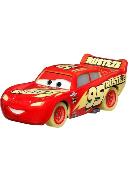 Karanlıkta Parlayan Yarışçılar Tekli Karakter Araçlar HPG76 - HPG77 Lightning Mcqueen
