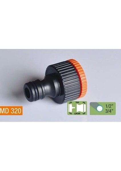 Medalyan 1/2 Inç - 3/4 Inç Otomatik Musluk Bağlantısı (Dişi) fiyatları