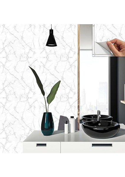 Kendinden Yapışkanlı Silver Desenli Pvc Karo, Yapışkanlı Fayans Kaplama, Fayans Çıkartması, Zemin Duvar Karosu 30X30 cm (11 Adet / 1 M²) fırsatları