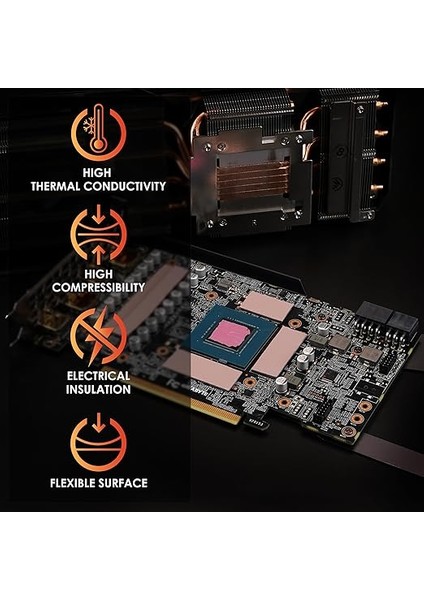 Thermal Grizzly Minus Pad 8- Silikonlu, Kendinden Yapışkanlı, Termal Iletken Termal Ped - Bilgisayarın Veya Konsolun Isıtma Elemanlarını Isıtır ve Soğutur (100 × 100 × 0,5 Mm) fiyatları