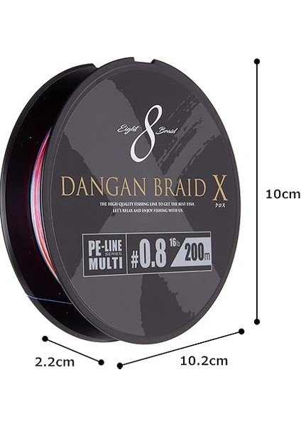 Craft Dangan x Braid Ip Dbx8 Pe 0.8/0.10MM/16LB/7.26KG/200 Metre Multi indirimleri