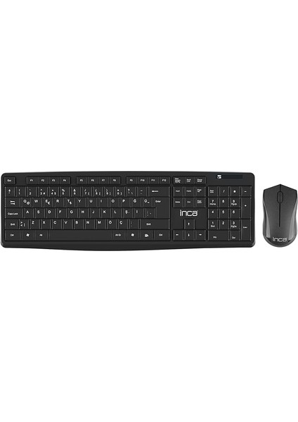 IWS-538T Wireless Slim Dizayn Soft Touch Q Klavye &amp; Mouse Set,yumuşak Yüzeyli Ergonomik Dizayn,slim Tuş Tasarımı,çalışma Mesafesi 10M,104 Tuş, USB Alıcı