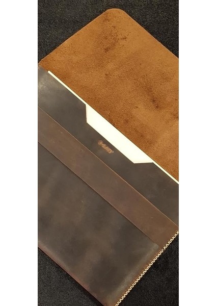 Çantası Kahverengi Nubuk Hakiki Deri El Dikişi Macbook Air/pro Uyumlu Kılıf (16 macbook Pro) fiyatları