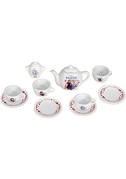 310538, Frozen Oyuncak Porselen Çay Seti, Fincan, Tabak, Çaydanlık, 12 Parça, Lisanslı, Frozen Porcelain Tea Set fiyatları