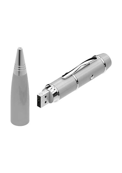 Kl-1 Sunum Kalemi 16 GB USB Bellek Özellikli Metal Kutulu Kırmızı Lazerli, LED Işıklı Pointer Kalemi Işaretçi Sunum Kalemi Metal Tükenmez Kalem modelleri