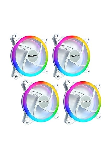 Set 12CM Rgb Renk Değiştiren 120MM Fan Molex LED Bilgisayar Kasa Fanı Revenge Kasa Uyumlu (Beyaz) fiyatları
