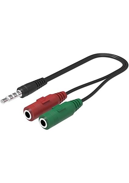 4745 3.5mm Kulaklık Mikrofon Ayırıcı Çoklayıcı Switch Splitter