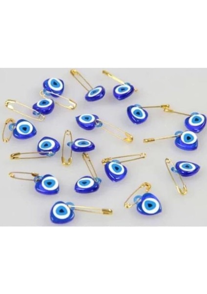 Çatal Iğneli Nazar Boncuğu 50 Adet Çengelli Iğneli Nazar Boncuğu Hobi Malzemesi fiyatları