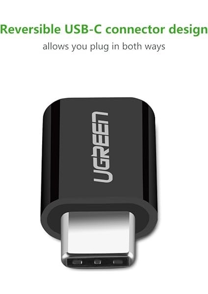 Micro USB To Type-C Dönüştürücü Adaptörü, Siyah indirimleri