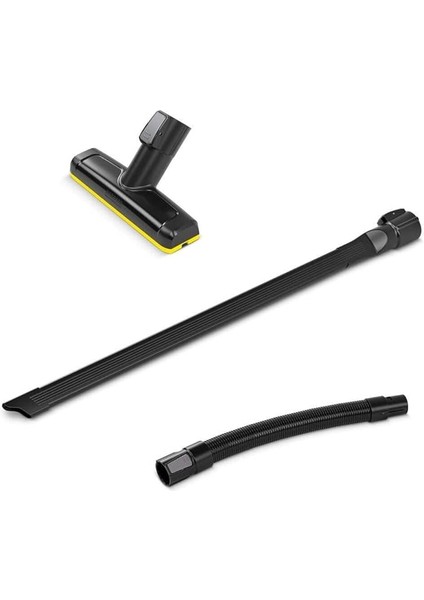 Akülü Elektrikli Süpürge, Vc 4 ve 7 Arası Araç Temizliği Için Aksesuar Seti, Siyah