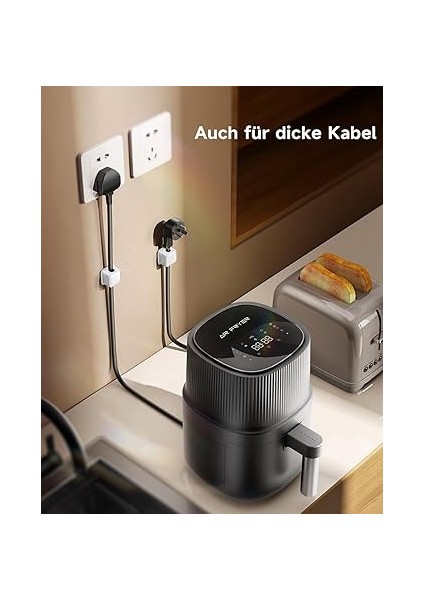 Kablo Klipsli Tutucu, 8 Paket Manyetik Çalışma Masası Kablo Düzenleyici Yönetim, Telefon Şarj Kablosu Tutucu, Güçlü Yapışan Tel Şarj Cihazı, Komodin, Mutfak Aletleri Için Tutucu indirimleri