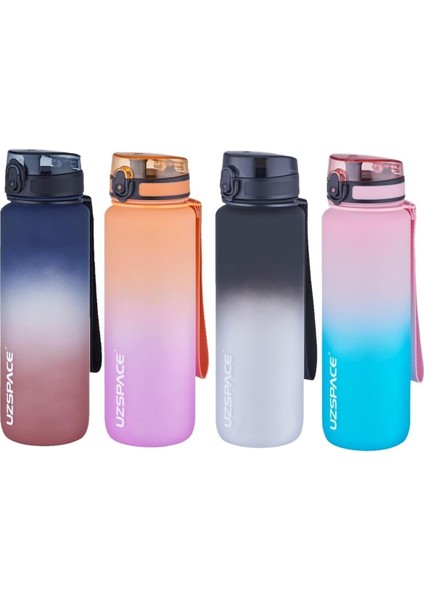 Fiftyfifty 1000ML Büyük Boy Çift Renk Softtouch Ff Collection Tritan Su Matarası Turuncu-Mor fırsatları