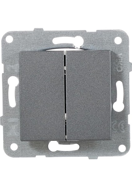 Novella Füme Komütatör Mekanizma+Düğme Kapak Çabuk Bağlanti Çarpma Karşıtı Çocuk Korumalı