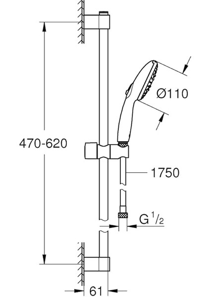 Tempesta 110 Duşu Seti 3 Akışlı Rain,jet,massage - 27644003 fırsatları