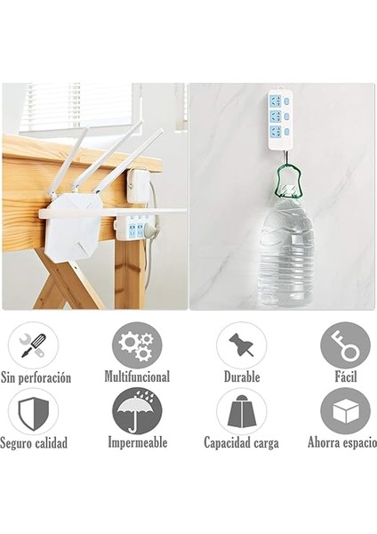 Sets Sihirli Kanca Çıft Taraflı Çok Amaçlı Kancalar Kendinden Yapışkanlı Şeffaf Su Geçırmez ve Yağ Geçırmez. Mutfak Banyo Oturma Odası Içın Delme Yok Çıkarılabilir Max 10KG fırsatları