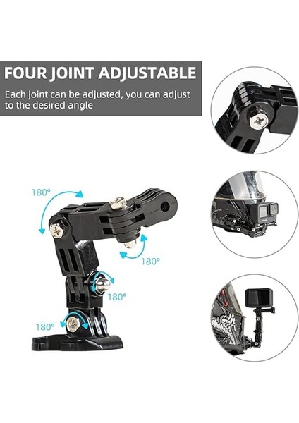 Gopro Hero Için Kask Dağı 10/9/8/7/ (2018) /6/5 Siyah, Apeman/crosstour/akaso/victure/cooau/campark/djı Osmo Eylem Kameralar fiyatları