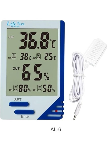 Net Medikal Dijital Termometre Isı ve Nem Ölçer Al-6 modelleri