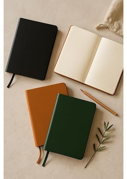 Tanıtım Defter, Noktalı Defter, Termo Deri Kapaklı Noktalı Defter, 128 Yaprak A5 Defter, Ofis ve Kırtasiye, Plan, Notebook (Yeşil) fırsatları