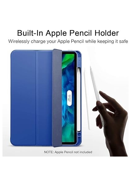 iPad Pro 11 2020 Kılıf-Rebound Pencil-Navy Blue fırsatları