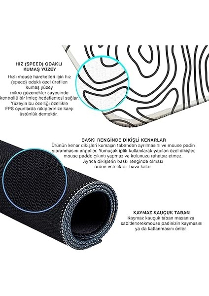 Gaming Mouse Pad 70X30 Mouse Pad Xl Büyük Oyuncu Mouse Pad Speed Mousepad (Beyaz, 70X30 cm (3mm Kalınlık)) modelleri