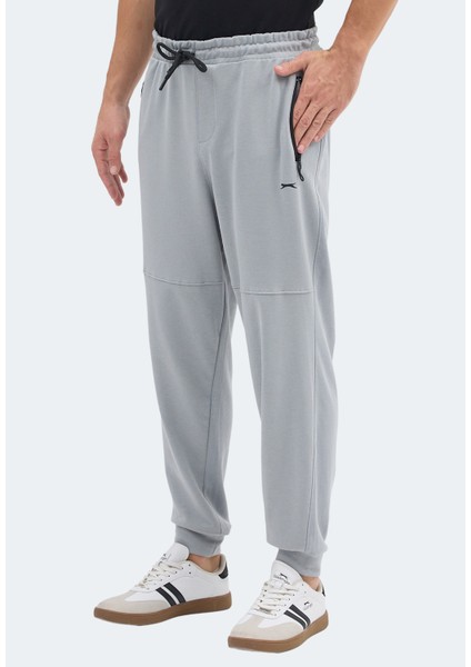 Only In Erkek Fermuar Cepli Gri Eşofman Altı