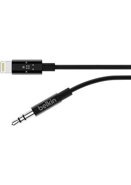 0,9 M Lightning Konnektörlü 3,5 mm Ses Kablosu (Iphone Aux Adaptör/ iPhone 13/13 Mini, 13 PRO/13PRO Max, 12, 11, Xs, Xr, x ve Daha Fazlası Için Mfi Sertifikalı Lightning-Aux Kablosu) Siyah modelleri