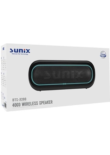 4000 Mah 50W Bluetooth Hoparlör Siyah BTS-X200 fırsatları