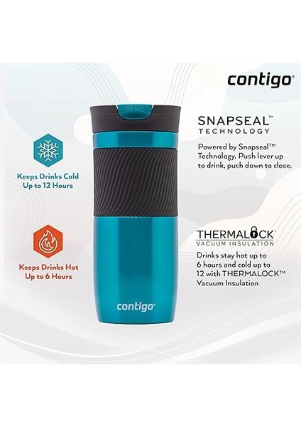Byron Snapseal Termos Bardak 470ML Turkuaz fiyatları