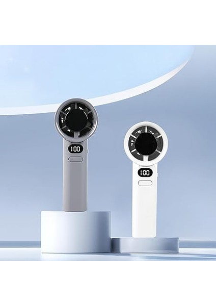 M11 Dijital LED Göstergeli Portatif Fan Mini Vantilatör Soğutucu El Fanı (Beyaz) fiyatları