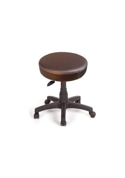 Silinebilir Deri Döşeme Konforlu Ofis Büro Bilgiyayar Taburesi Tekerlekli Tabure Eczane Hastahane (Siyah) fiyatları