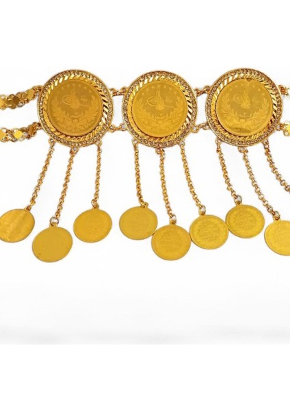 22 Ayar Altın Kaplama Reşat Altın Görünümlü Kemer