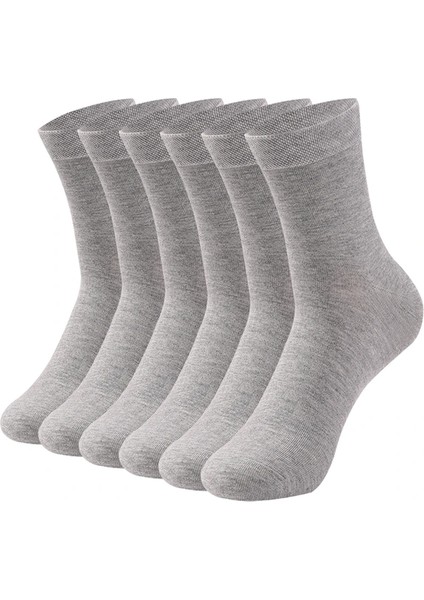 6’lı Erkek Pamuklu Düz Uzun Çorap – Ter ve Koku Önleyici