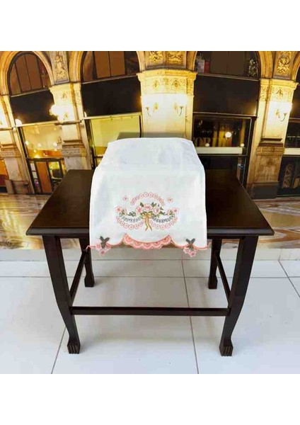 6'lı Kesme Nakışlı Ucu Güpürlü Kadife 30 ×50 Mutfak Çeyizlik El Yüz Havlu Seti modelleri