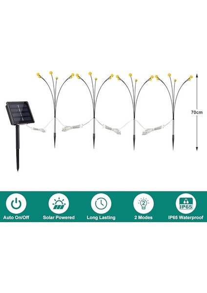 Güneş Işıkları Açık Bahçe, 4 Paket Güneş Ateşböceği LED Işıklar Açık Su Geçirmez, Starburst Sallanan Güneş Dış Mekan Işıkları, Güneş Enerjili Yol Aydınlatma Bahçe Çim Yard Yolu Dekorasyonu fiyatları
