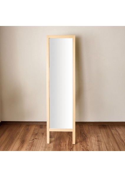 Deco Ahşap Boy Aynası - Bej - 160X45 cm fiyatları