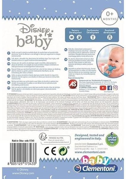 17343 Disney Mickey Bebek Teether, 0 Aylık ve Daha Eski Için Uygundur, Makinede Yıkanabilir ve Cilasızdır, Çok Renkli, Tek Beden Herkese Uyar indirimleri
