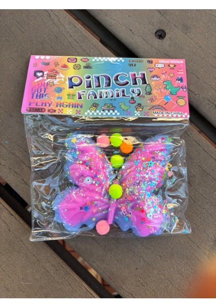 Kelebek Squishy Jel Oyuncak 7 cm | Stres Giderici Yumuşak Antistres Sukuşi Oyuncak