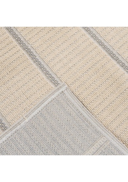 Soft Garis Dekoratif Halı - Ekru - 80X150 cm modelleri