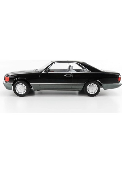 Kkscale 1:18 Mercedes-Benz 560 Sec – C126 1985 Siyah - Limited Edition 1000 Pcs- Synoverse Kitap Hediyeli modelleri