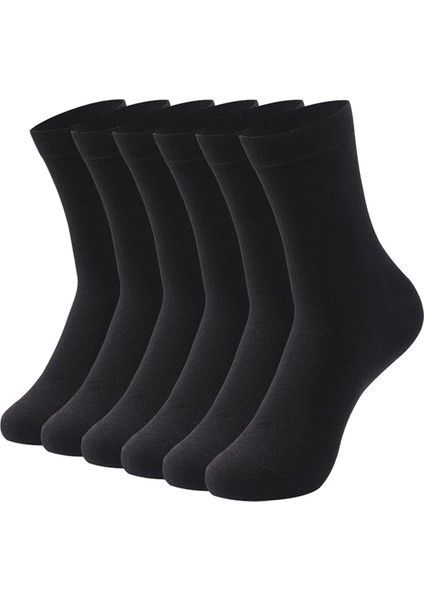 6’lı Erkek Pamuklu Düz Uzun Çorap – Ter ve Koku Önleyici
