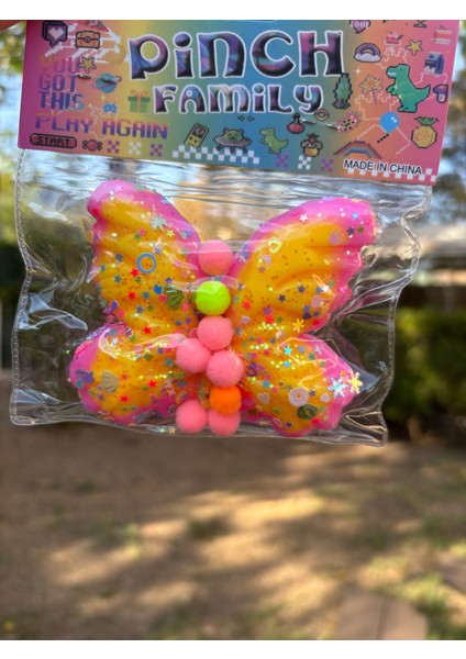 Kelebek Figürlü Moj Moj Taba Squishy Yumuşak Oyuncak fiyatları