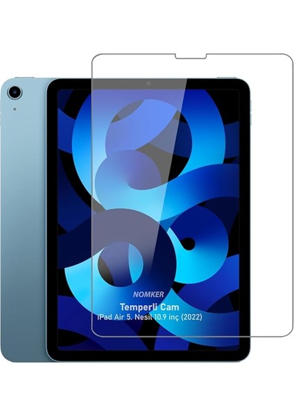 iPad Air 5. Nesil 10.9 Inç Uyumlu Temperli Ekran Koruyucu Kırılmaz Cam Glass 2022