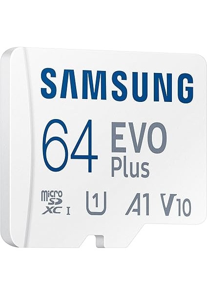Evo Plus 64GB Sdxc U1 Sınıf 10 A1 160MB/S Micro Sd Bellek Kartı Adaptörlü 2021 Sürümü (MB-MC64KA/EU) modelleri