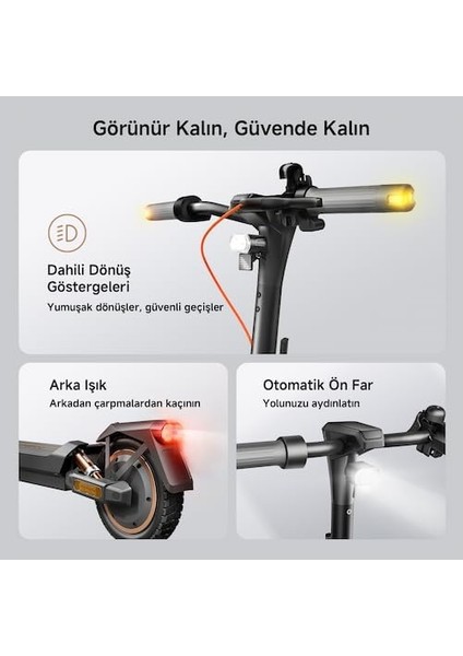 Gt3 Max Elektrikli Scooter 75 Km, 1000W Güç, Yüzde 22 Eğim Performansı, Dörtlü Süspansiyon 25 Km Hız Oto Far indirimleri
