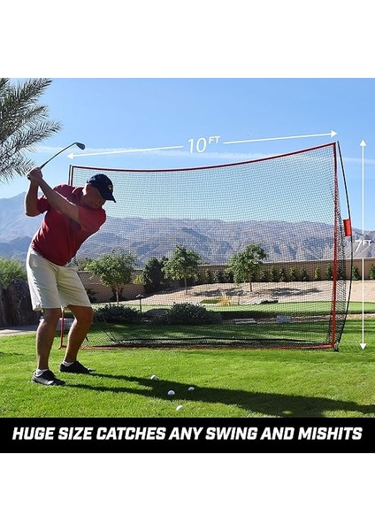 Golf Practice Hitting Net - Choose Between Huge 10' x 7' Or 7' x 7' Nets -Personal Driving Range For Indoor Or Outdoor Use - Designed By Golfers For Golfers modelleri