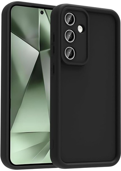 Galaxy ile Uyumlu S24 Fe Kılıf Kamera Korumalı Zore Ananas Kapak Siyah